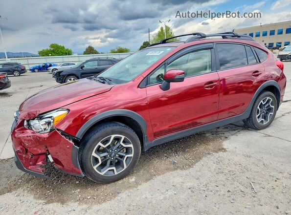 JF2GPANC0G8329555 2016 SUBARU CROSSTREK Maroon Vista tres cuartos delantera izquierda