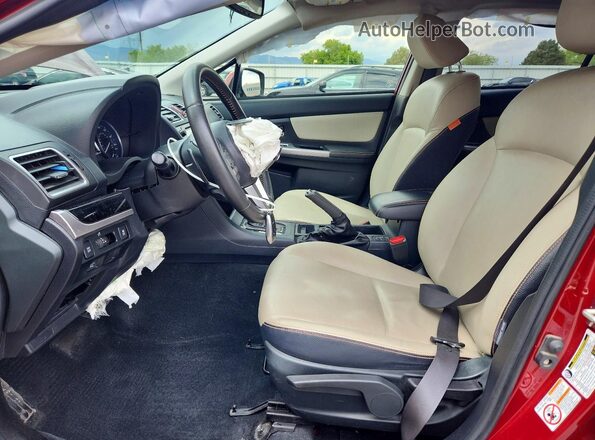 JF2GPANC0G8329555 2016 SUBARU CROSSTREK Maroon Vista interior delantera