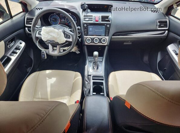 JF2GPANC0G8329555 2016 SUBARU CROSSTREK Maroon Vista del salpicadero