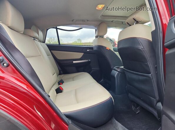 JF2GPANC0G8329555 2016 SUBARU CROSSTREK Maroon Vista interior trasera