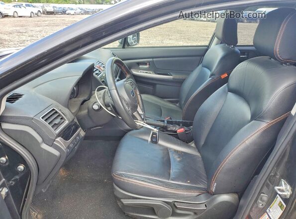 JF2GPANC2G8203083 2016 SUBARU CROSSTREK Black Вид салону спереду