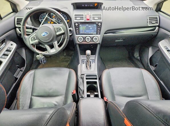 JF2GPANC3G8205098 2016 SUBARU CROSSTREK Черный Вид панели приборов