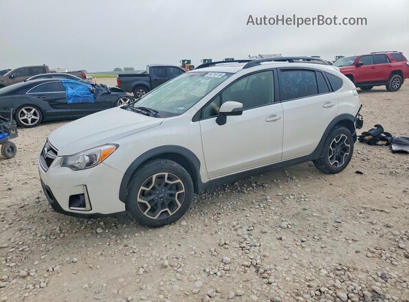 JF2GPANC4GH302049 2016 SUBARU CROSSTREK White Vista tres cuartos delantera izquierda