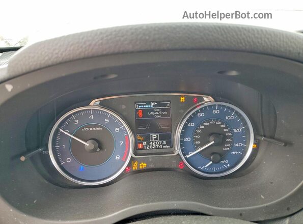 JF2GPANC5HH242171 2017 SUBARU CROSSTREK Черный Вид щитка приборов