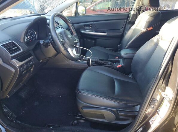 JF2GPANC9G8314150 2016 SUBARU CROSSTREK Black Front interior view