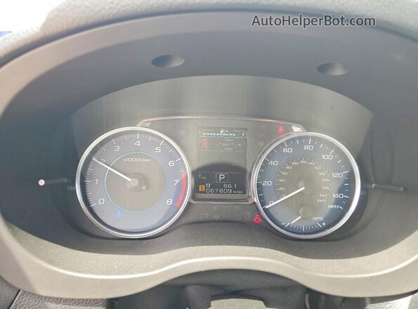 JF2GPANCXGH296791 2016 SUBARU CROSSTREK White Вид щитка приладів