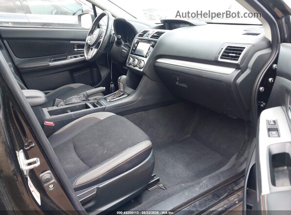 JF2GPBBCXGH278284 2016 SUBARU CROSSTREK HYBRID Black Widok wnętrza z przodu
