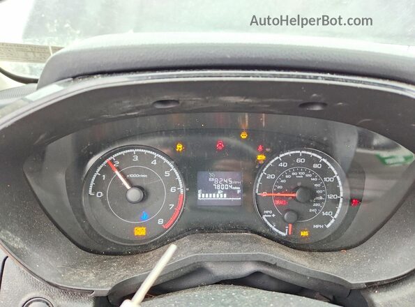 JF2GTAAC2J9255557 2018 SUBARU CROSSTREK Black Вид щитка приладів