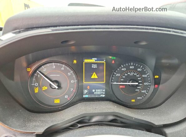 JF2GTABC3MH348547 2021 SUBARU CROSSTREK Blue Вид щитка приладів