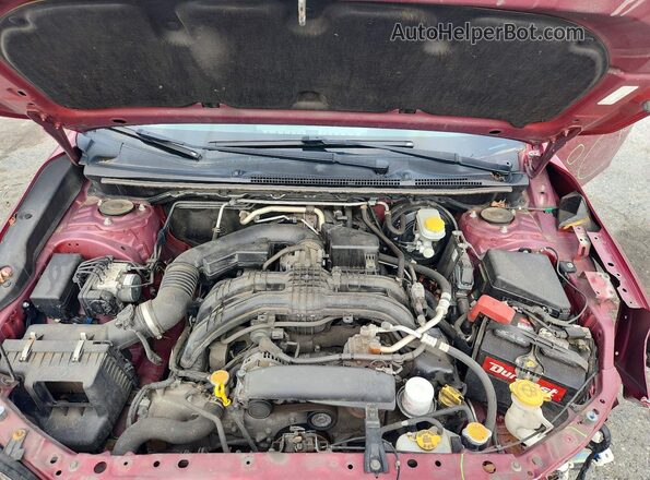 JF2GTABC4JH285650 2018 SUBARU CROSSTREK Red Widok komory silnika