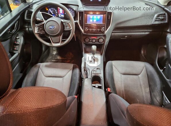 JF2GTABC6KH314616 2019 SUBARU CROSSTREK Gray Առջևի վահանակի տեսք