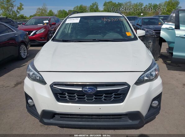 JF2GTABC7JH224518 2018 SUBARU CROSSTREK Белый Вид щитка приборов