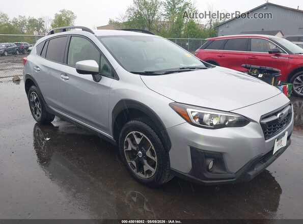 JF2GTABC7JH294679 2018 SUBARU CROSSTREK Серебряный Передняя правая четверть
