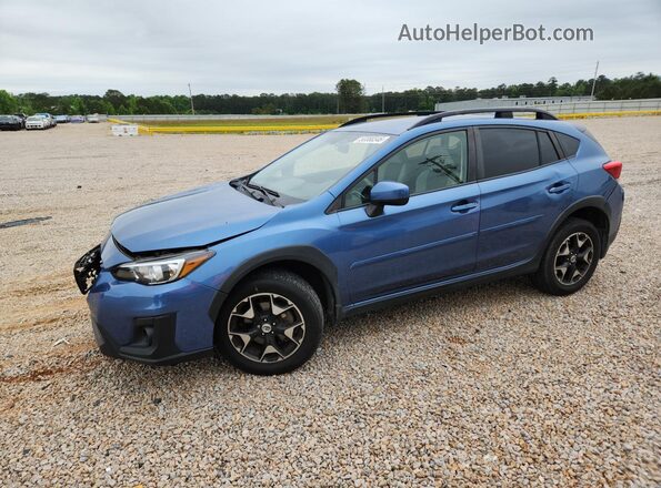 JF2GTABC8JH270195 2018 SUBARU CROSSTREK Blue წინა მარცხენა ხედი სამი მეოთხედიდან