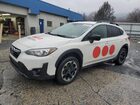 2022 Subaru Crosstrek White vin: JF2GTABC9N8211744 Damage: Left Front Door, Light Scratch, 6 To 7 Inches