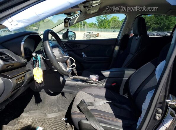JF2GTABCXJH309577 2018 SUBARU CROSSTREK Charcoal Вид салону спереду