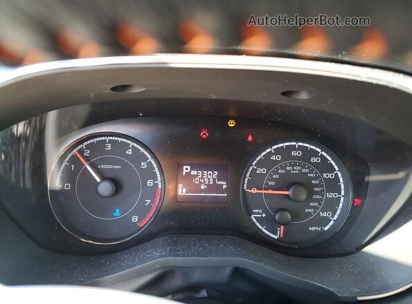JF2GTABCXJH309577 2018 SUBARU CROSSTREK Charcoal Вид щитка приладів