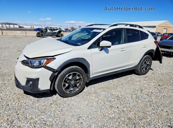 JF2GTABCXJH337038 2018 SUBARU CROSSTREK White Vista tres cuartos delantera izquierda