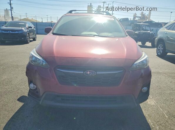 JF2GTACC2K8275148 2019 SUBARU CROSSTREK Burgundy Widok z przodu