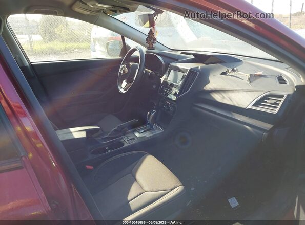 JF2GTACC8K8343274 2019 SUBARU CROSSTREK Темно-бордовый Вид салона спереди
