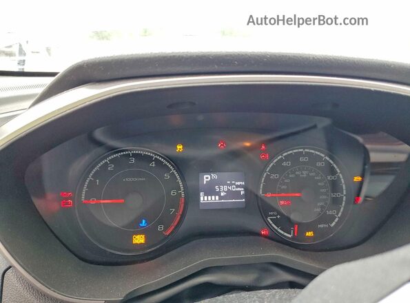 JF2GTACCXKH360223 2019 SUBARU CROSSTREK Blue Widok zestawu wskaźników