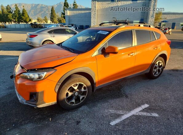 JF2GTADC0JH320861 2018 SUBARU CROSSTREK Оранжевый Передняя левая четверть