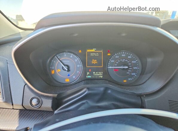 JF2GTADC4JH313816 2018 SUBARU CROSSTREK Белый Вид щитка приборов