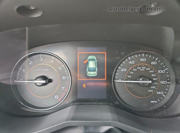 JF2GTADCXJH325680 2018 SUBARU CROSSTREK Gray Widok zestawu wskaźników