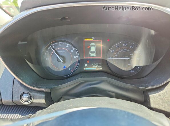 JF2GTAEC2KH316438 2019 SUBARU CROSSTREK Белый Вид щитка приборов
