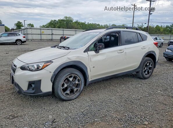 JF2GTAEC2L8255089 2020 SUBARU CROSSTREK White Vista tres cuartos delantera izquierda