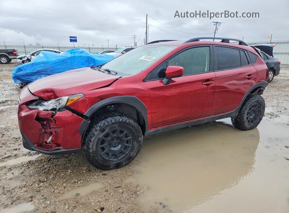JF2GTAEC3KH212072 2019 SUBARU CROSSTREK Бордовый Передняя левая четверть
