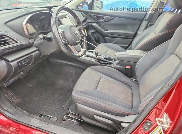 JF2GTAEC3KH212072 2019 SUBARU CROSSTREK Бордовый Вид салона спереди