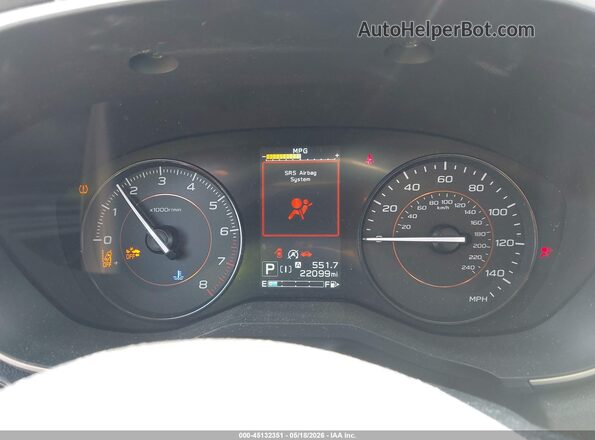 JF2GTAEC3M8300171 2021 SUBARU CROSSTREK White Vista de los asientos traseros