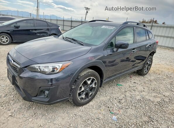 JF2GTAEC4KH264732 2019 SUBARU CROSSTREK Gray წინა მარცხენა ხედი სამი მეოთხედიდან