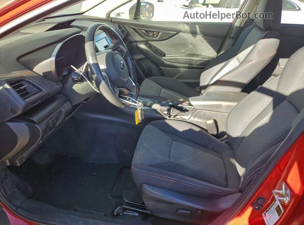 JF2GTAEC6M8652399 2021 SUBARU CROSSTREK Красный Вид салона спереди