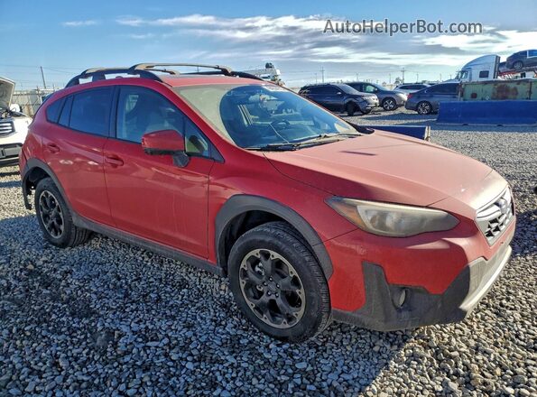 JF2GTAEC6M8652399 2021 SUBARU CROSSTREK Красный Передняя правая четверть