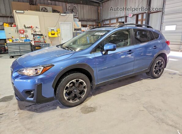 JF2GTAEC6MH249040 2021 SUBARU CROSSTREK Blue Передня ліва чверть
