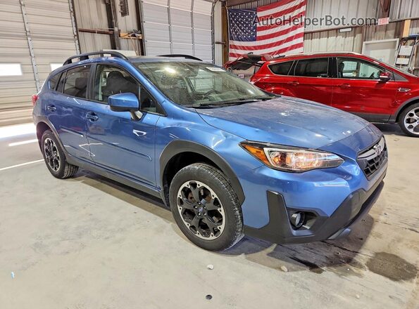 JF2GTAEC6MH249040 2021 SUBARU CROSSTREK Blue Передня права чверть