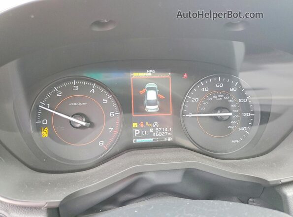 JF2GTAEC6MH668893 2021 SUBARU CROSSTREK Белый Вид щитка приборов