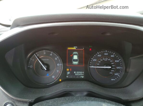 JF2GTAEC7K8211300 2019 SUBARU CROSSTREK Orange Instrument cluster view