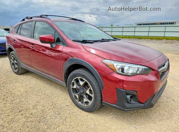 JF2GTAEC8K8285213 2019 SUBARU CROSSTREK Бордовый Передняя правая четверть