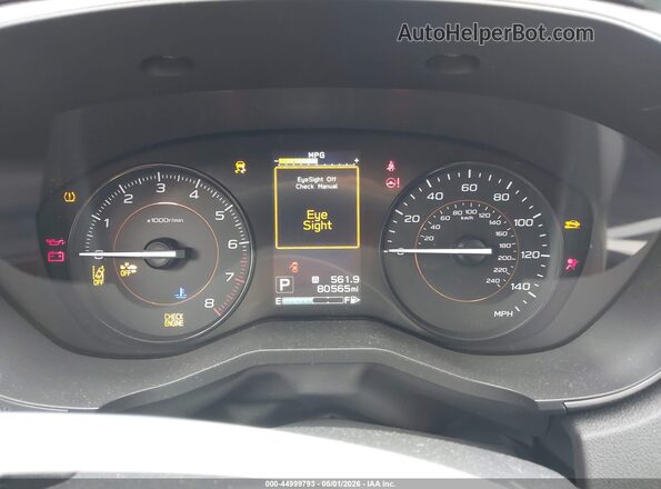 JF2GTAECXKH288503 2019 SUBARU CROSSTREK Red Widok tylnych siedzeń