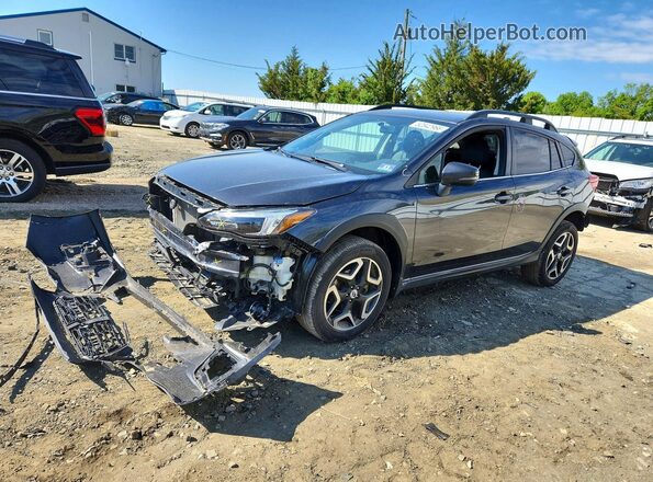 JF2GTAJC6JH213933 2018 SUBARU CROSSTREK Gray Vista tres cuartos delantera izquierda