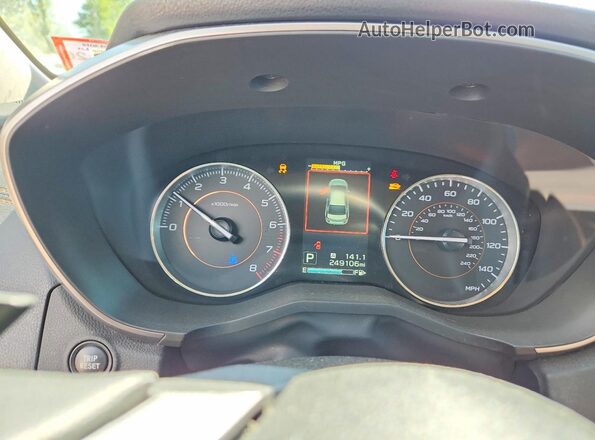 JF2GTAJC6JH213933 2018 SUBARU CROSSTREK Gray Vista del cuadro de instrumentos
