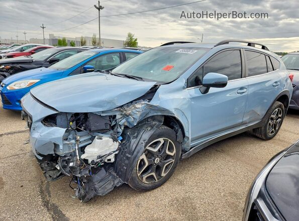 JF2GTALC0JH312731 2018 SUBARU CROSSTREK Синий Передняя левая четверть