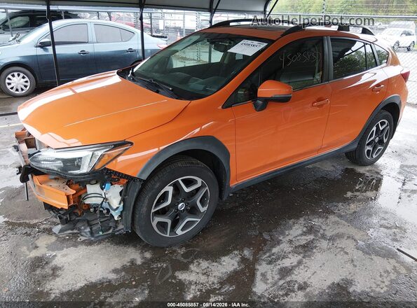 JF2GTALC4JH225706 2018 SUBARU CROSSTREK Оранжевый Передняя левая четверть