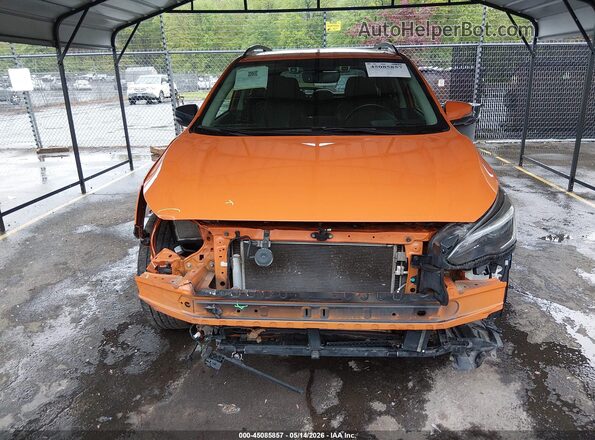 JF2GTALC4JH225706 2018 SUBARU CROSSTREK Оранжевый Вид щитка приборов