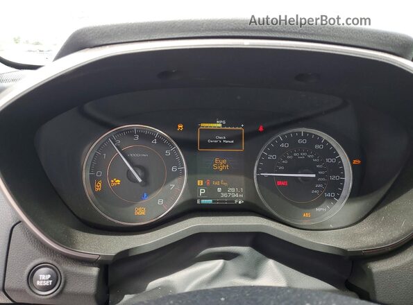 JF2GTAMC0K8320506 2019 SUBARU CROSSTREK Silver Սարքավորումների վահանակի տեսք