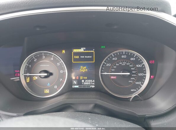 JF2GTAMC1JH318116 2018 SUBARU CROSSTREK Белый Вид задних сидений