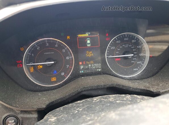 JF2GTAMC3L8222006 2020 SUBARU CROSSTREK Белый Вид щитка приборов